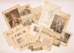 A large collection of mainly 18th. Century engraved views,