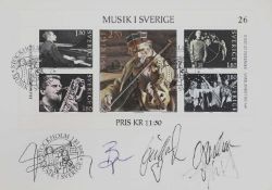 A Swedish music first day cover,