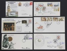 Eleven political signed first day covers,