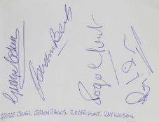 An autograph album, mostly actors and sportsmen,