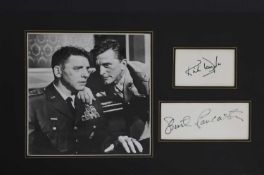 Seven film and TV stars signed and mounted displays,