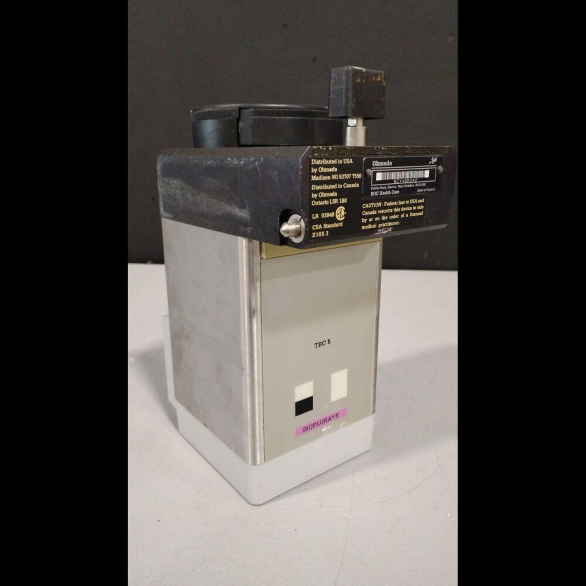 DATEX-OHMEDA ISOTEC 5 ISOFLURANE VAPORIZER - Image 2 of 3