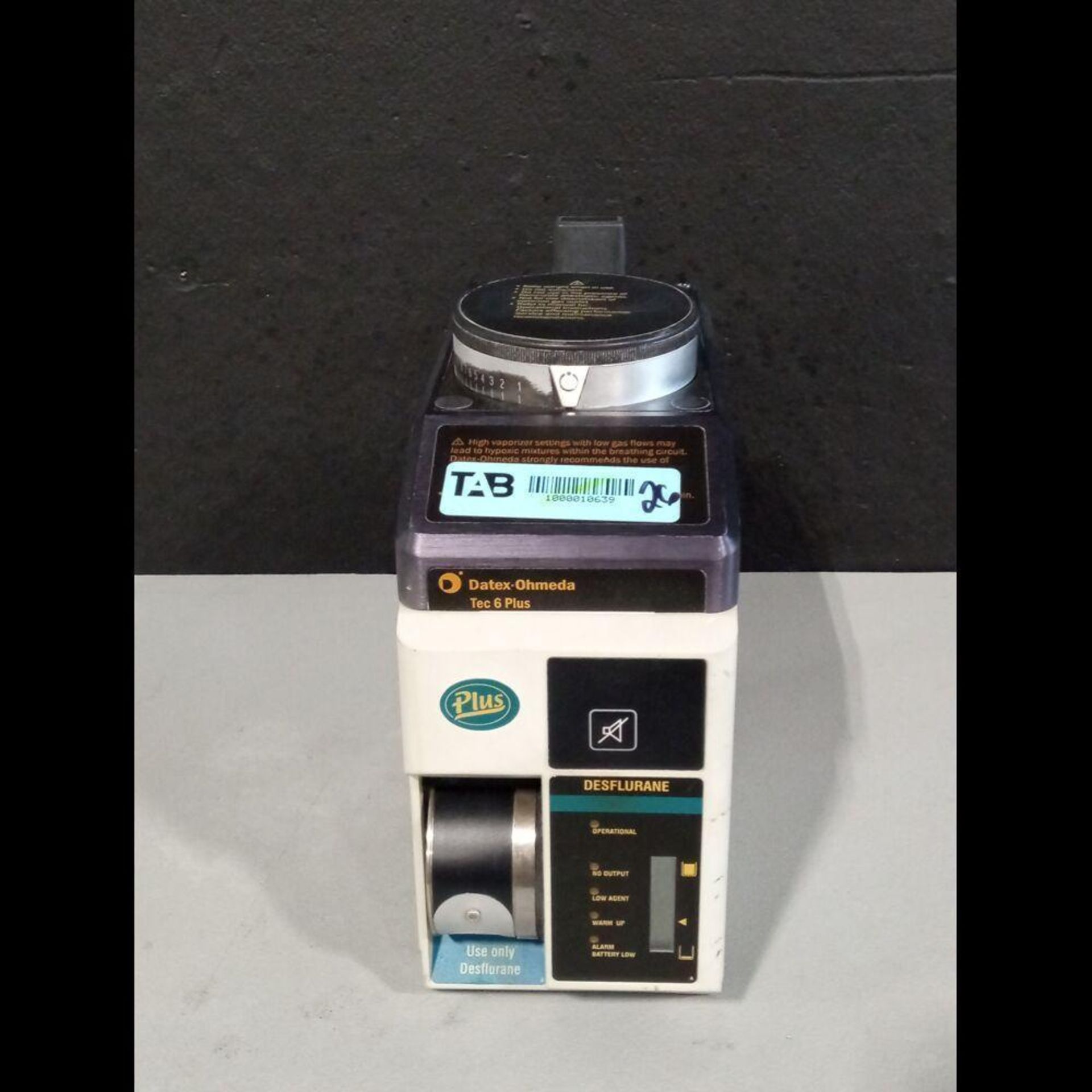 DATEX-OHMEDA TEC 6 PLUS DESFLURANE VAPORIZER - Image 2 of 2