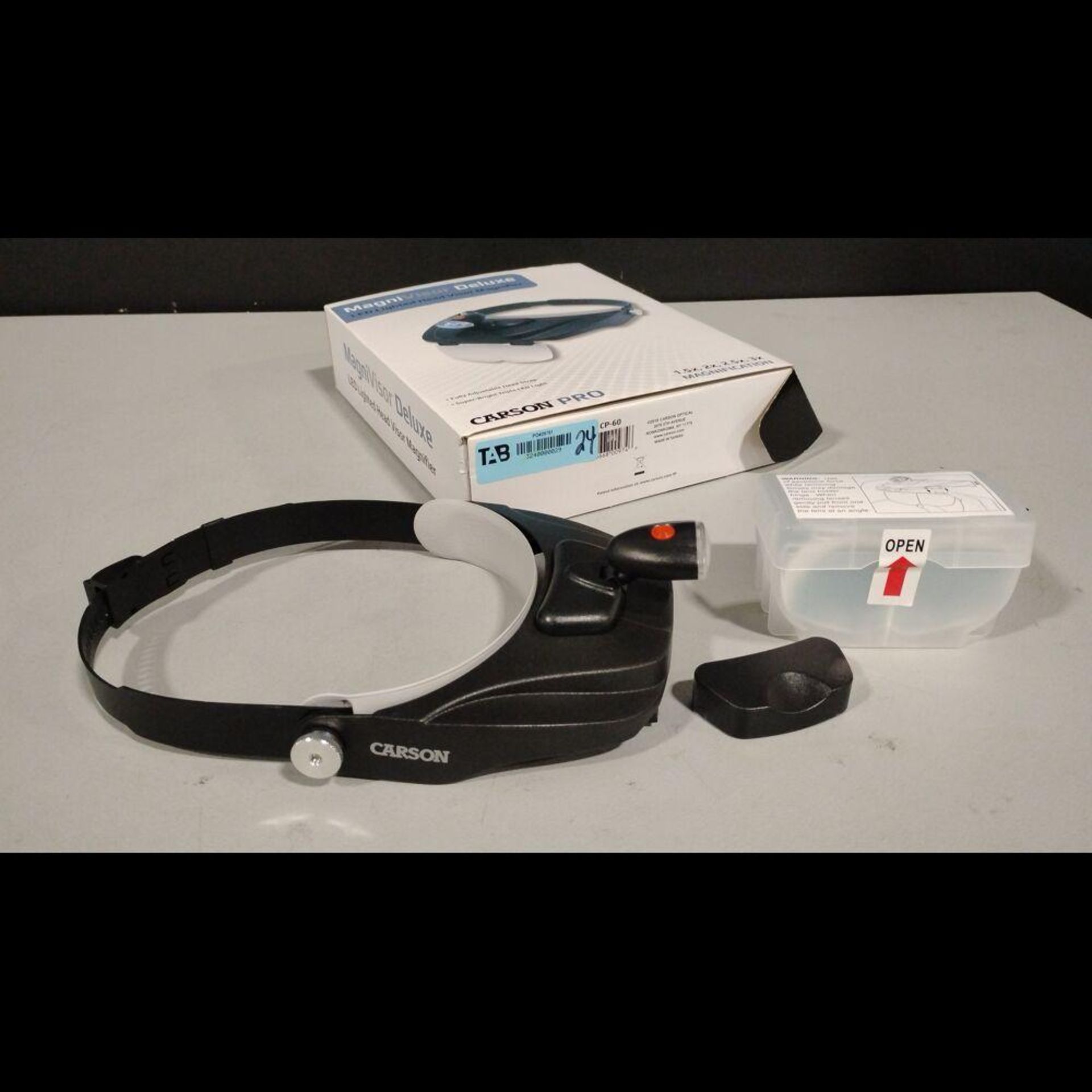 CARSON PRO MAGIVISOR DELUXE LED LIGHTED HEAD VISOR MAGNIFIER