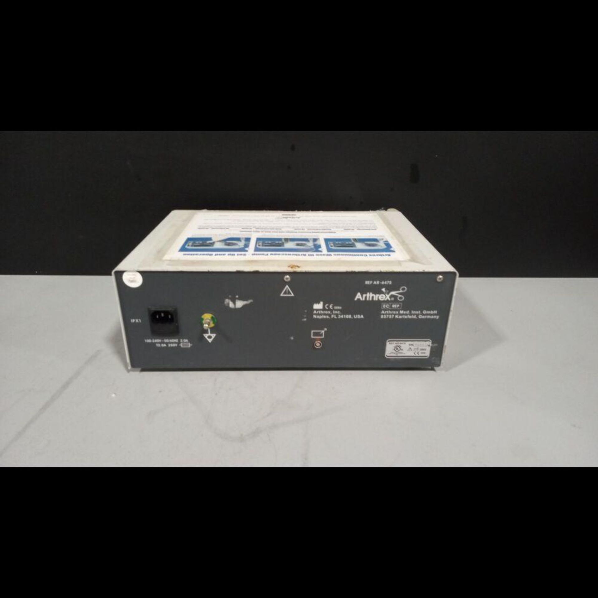 ARTHREX AR-6475 CONTINUOUS WAVE II ARTHROSCOPY PUMP - Image 3 of 4