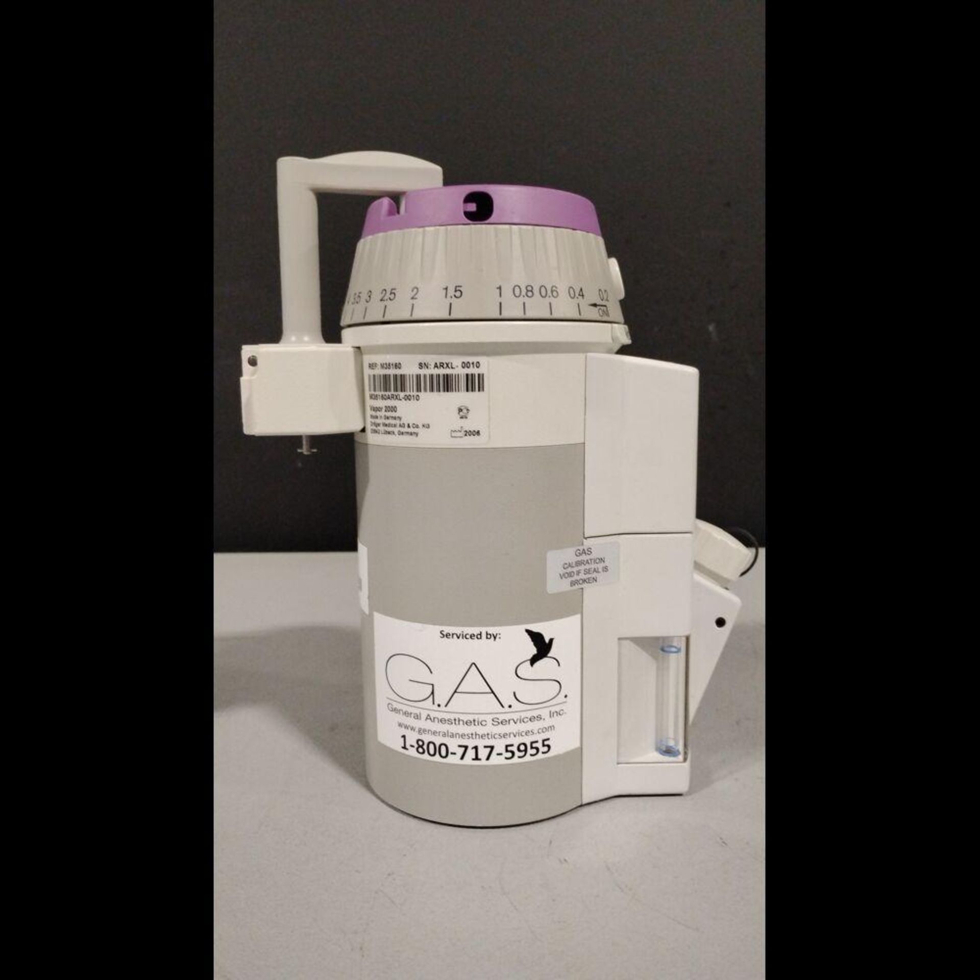 DRAGER VAPOR 2000 ISOFLURANE VAPORIZER - Image 4 of 4