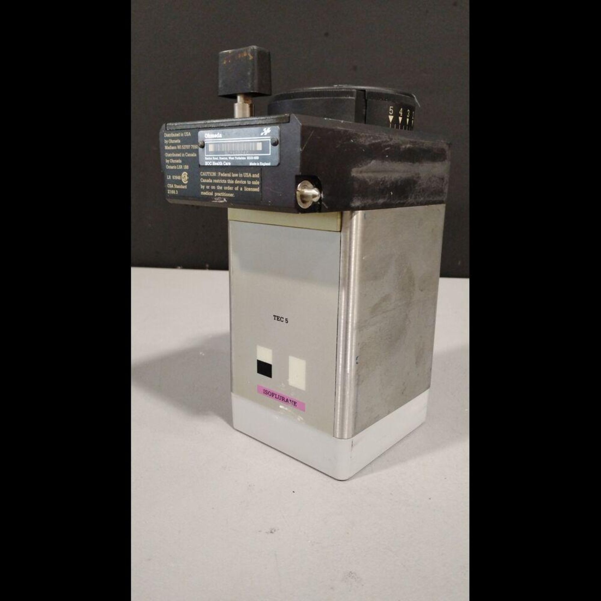 DATEX-OHMEDA ISOTEC 5 ISOFLURANE VAPORIZER - Image 3 of 3