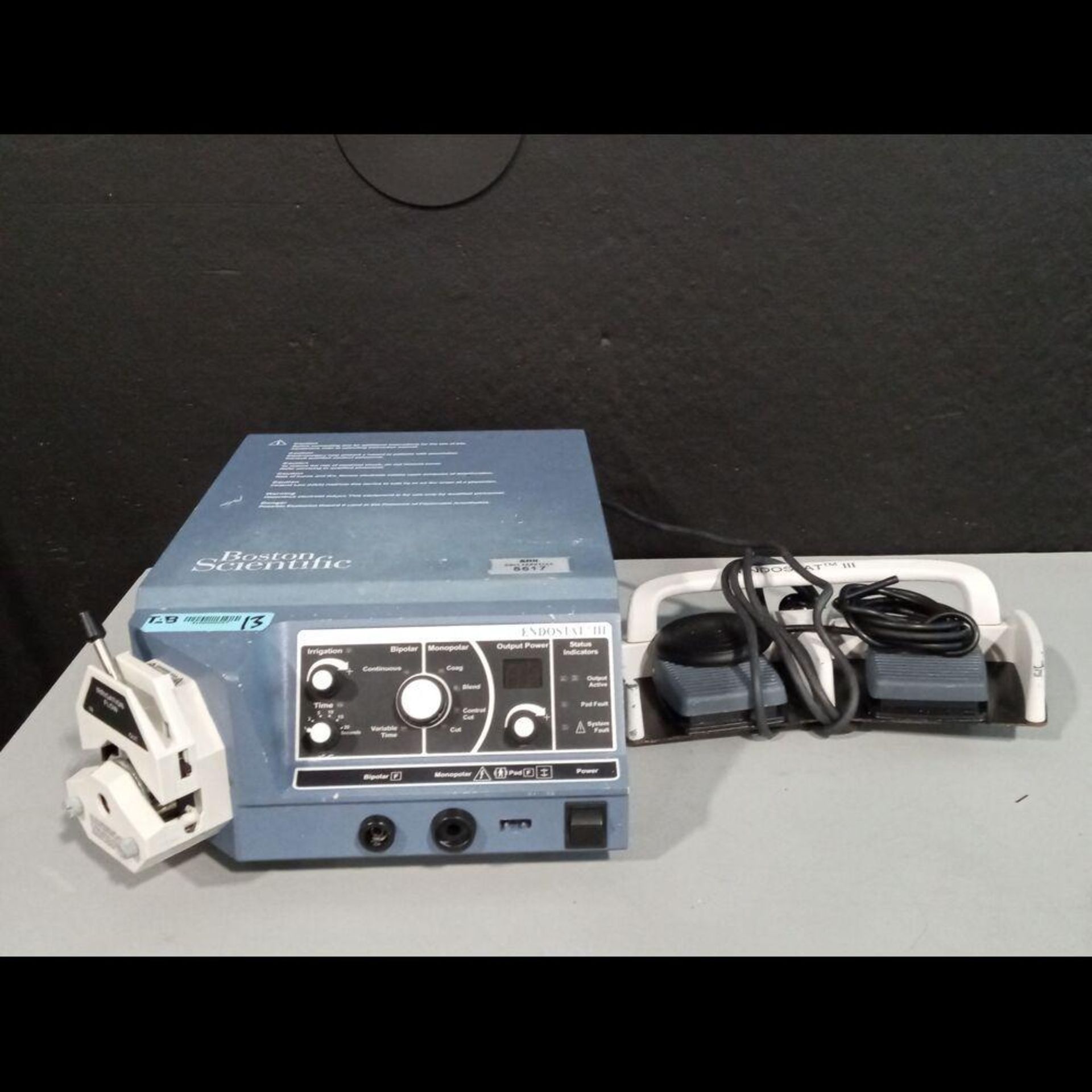 BOSTON SCIENTIFIC ENDOSTAT III ESU SYSTEM WITH FOOTSWITCH