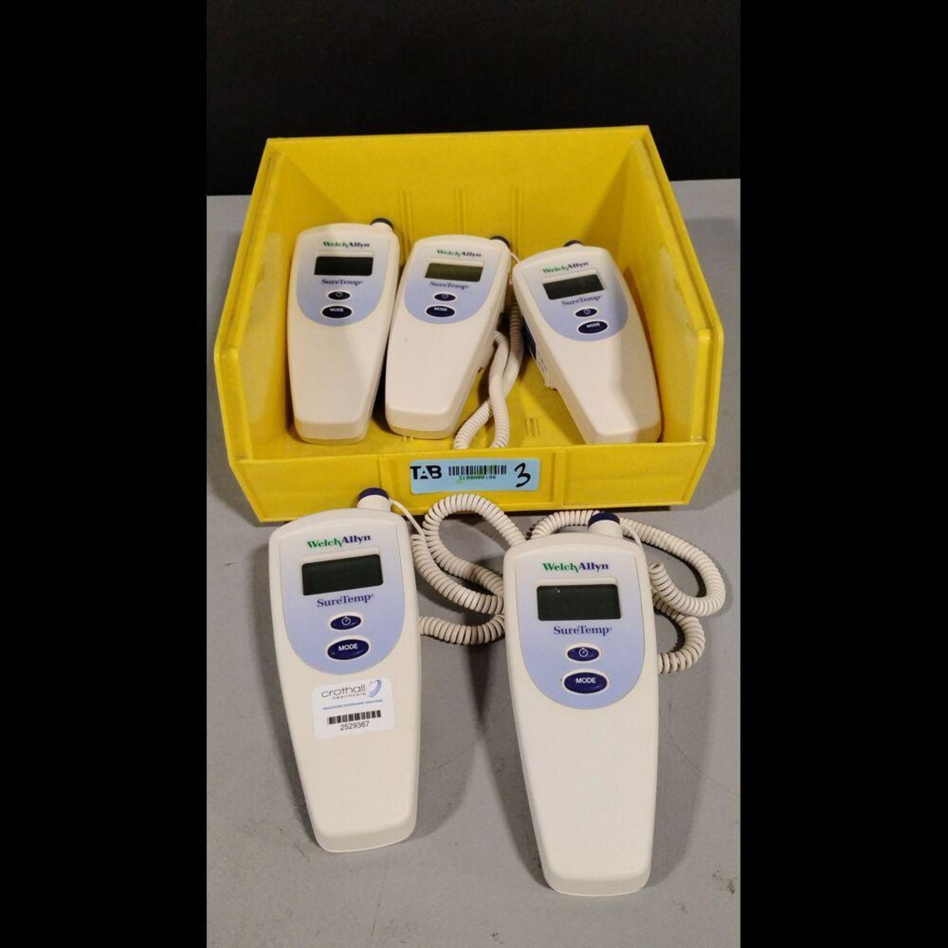 LOT OF WELCH ALLYN SURE TEMP THERMOMETERS