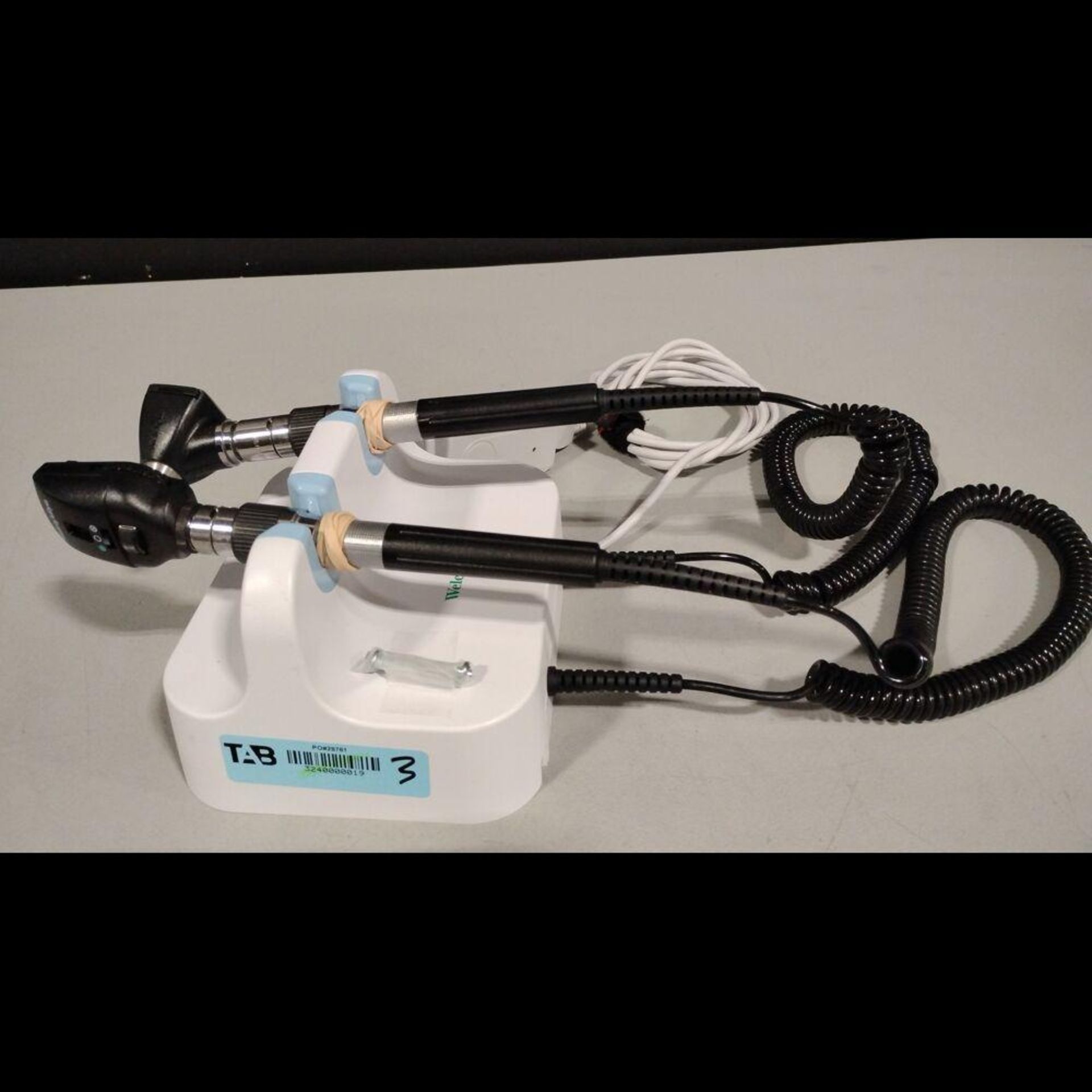 WELCH ALLYN 25020A/11720 OTO/OPTHALMOSCOPE & GS 777 SERIES TRANSFORMER