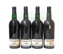 Cockburn's 1963 Vintage Port (four bottles)