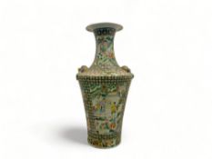 A Chinese famille rose vase