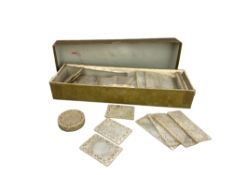 A large quantity of early 19th century Chinese mother-of-pearl gaming counters