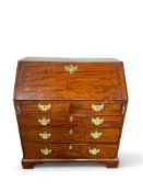 A George III mahogany bureau