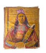 Stan Natchez (Shoshone/Paiute, b.1954) Crow (Apsáalooke) chief Medicine Crow (Peelatchi-waaxpáash) o