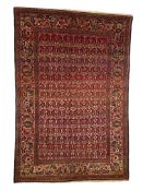 A silk and wool Kashan rug, Central Persia, circa 1940