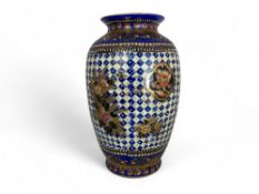 A 20th century Japanese Satsuma hand painted baluster vase