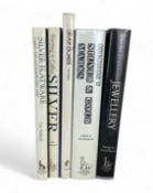 A group of five books on antique jewellery and silver
