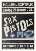 The Sex Pistols 1978 Kortrijk Concert Poster (Belgium)
