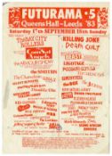 The Smiths Futurama Festival 1983 Handbill & Ticket (UK)