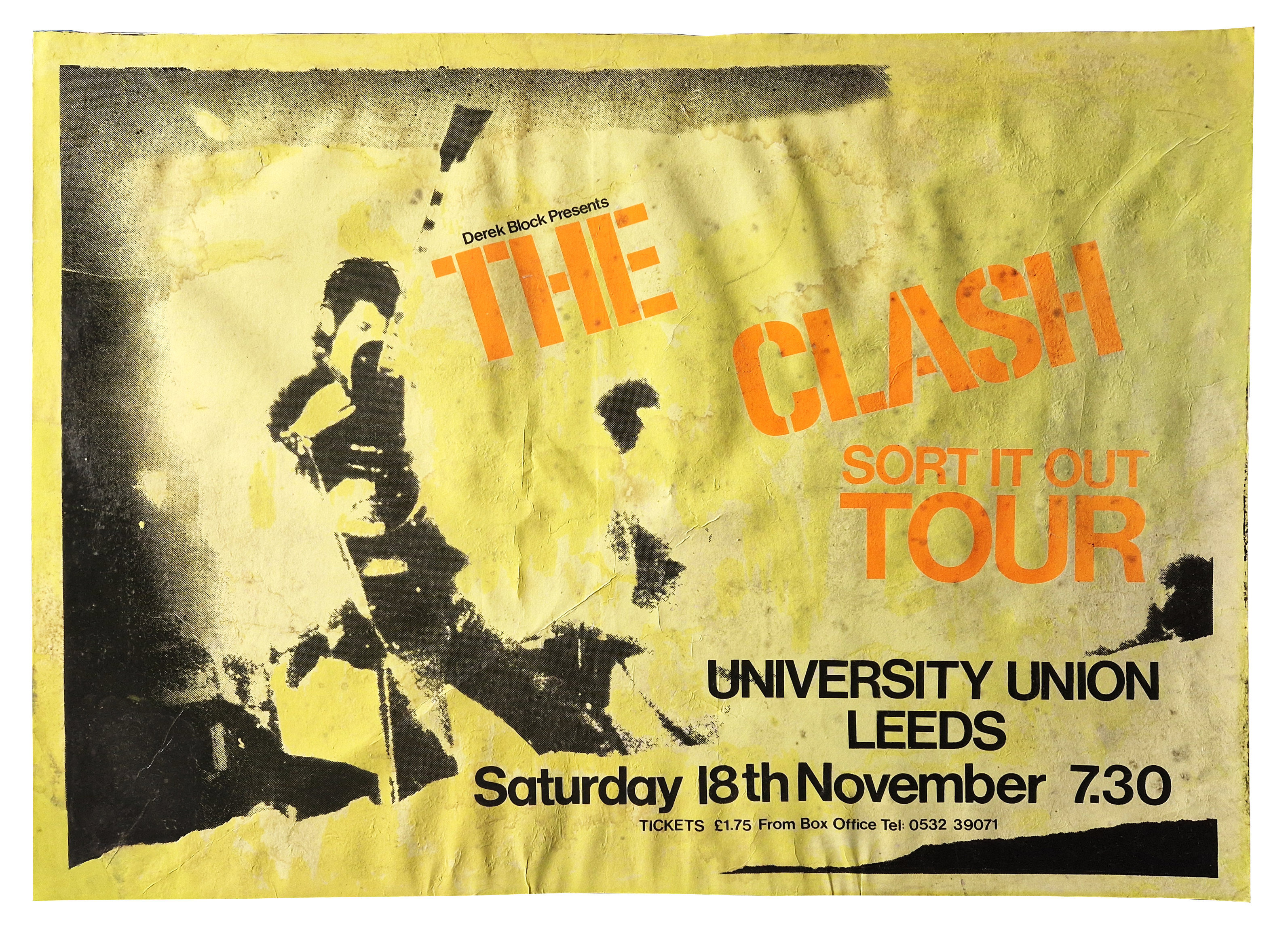 The Clash 1978 Leeds University Concert Poster (UK)