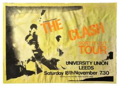 The Clash 1978 Leeds University Concert Poster (UK)