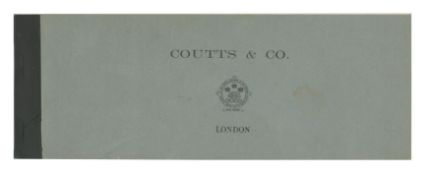 Yessongs Ltd Coutts & Co London Unused Cheque Book (UK)