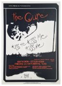The Cure 1987 Isstadion Stockholm Concert Poster (Sweden)