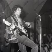 Jimi Hendrix 1967 Star Club Hamburg Gunter Zint Negatives & Contact Sheet (Germany)