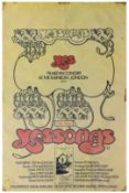 Yessongs 1973 Promotional Film Poster (UK)