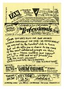 New Order 1981 The Fan Club Brannigans Leeds Concert Flyer (UK)