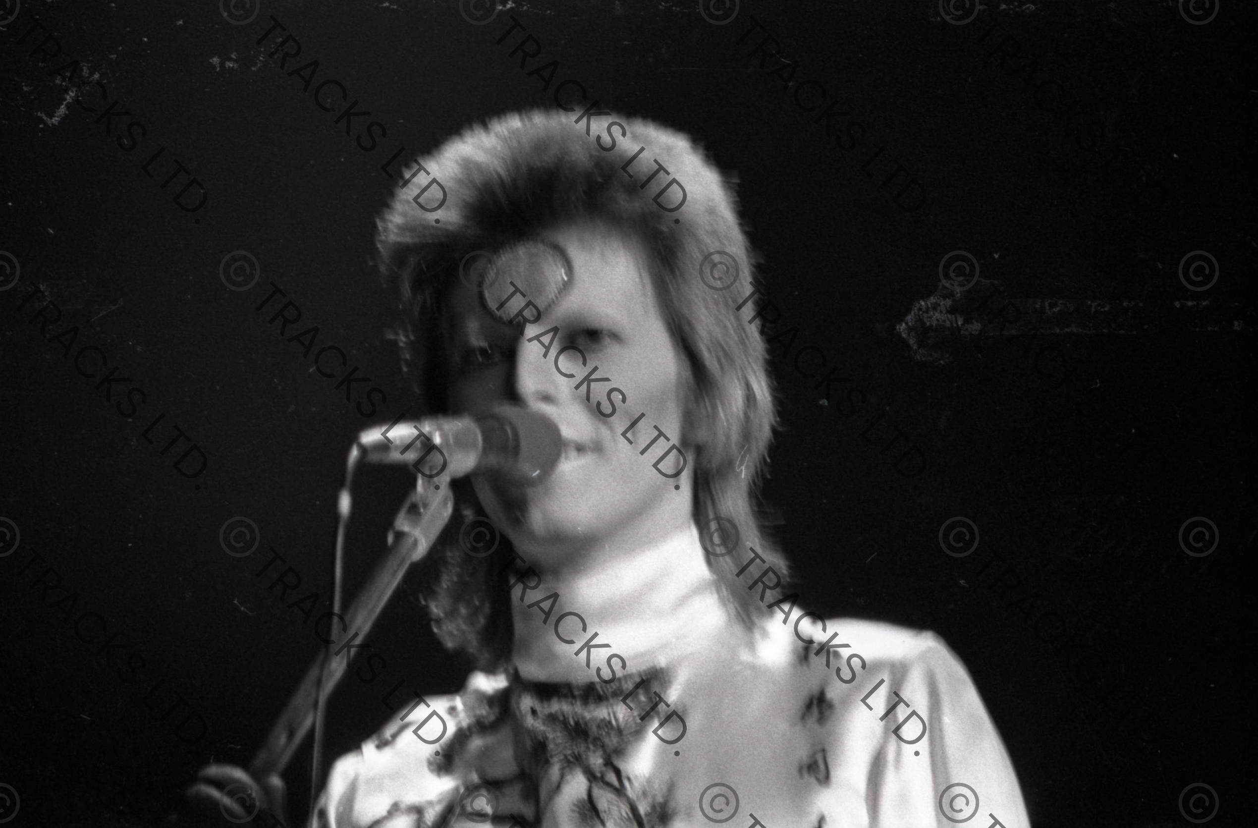 David Bowie 1973 Ziggy Stardust Tour Negatives With Copyright (UK)