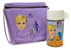 Twiggy 1967 Aladdin Industries Vinyl Lunch Bag & Thermos (USA)