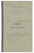 Yessongs 1968 Memorandum & Articles of Association (UK)