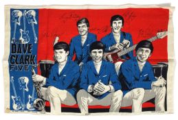 Dave Clark Five 1960s Ulster Linen Tea Towel (Ireland)