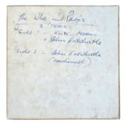 Keith Moon Interview Tape (UK)