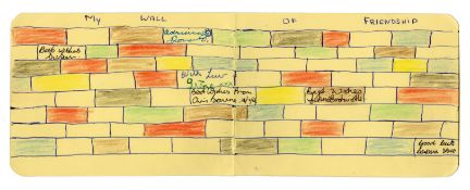 John Entwistle 1964 Signed Wall Of Friendship (UK)