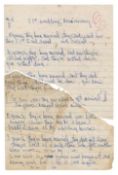 Jimi Hendrix Experience 1967 Bath Pavilion Signed 51st Anniversary Lyrics (UK)