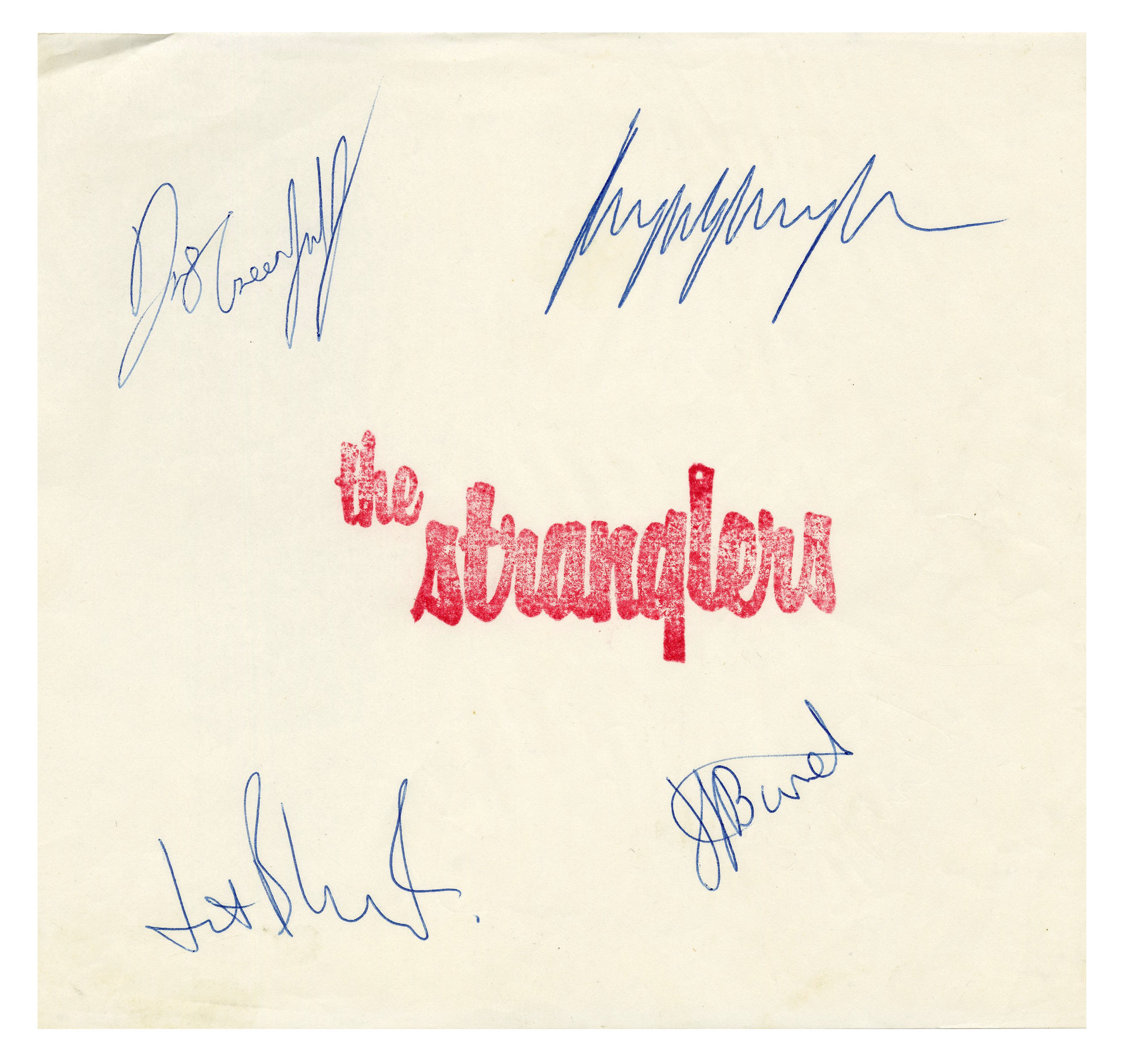 The Stranglers Autographs (UK)