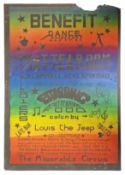 Joe Strummer 101ers 1976 That Tea Room Benefit Concert Poster (UK)