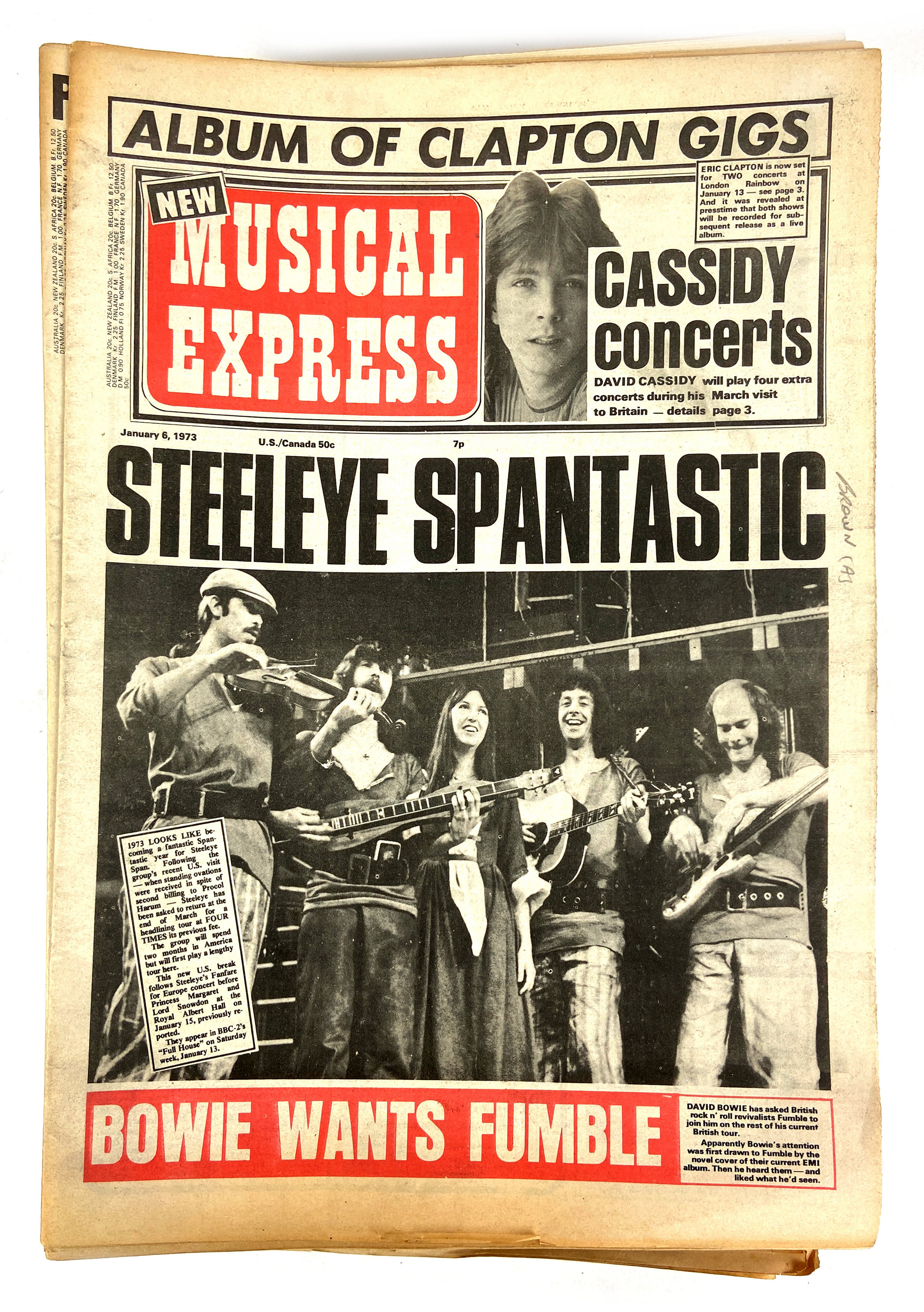 New Musical Express (NME) 1970 – 1979 Complete Run (UK) - Image 4 of 7