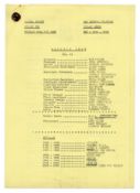 The Smiths P.I.L Old Grey Whistle Test Camera Script Owned by Andy Kershaw 1986 (UK)