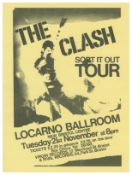 The Clash 1978 Locarno Ballroom Bristol Concert Handbill (UK)