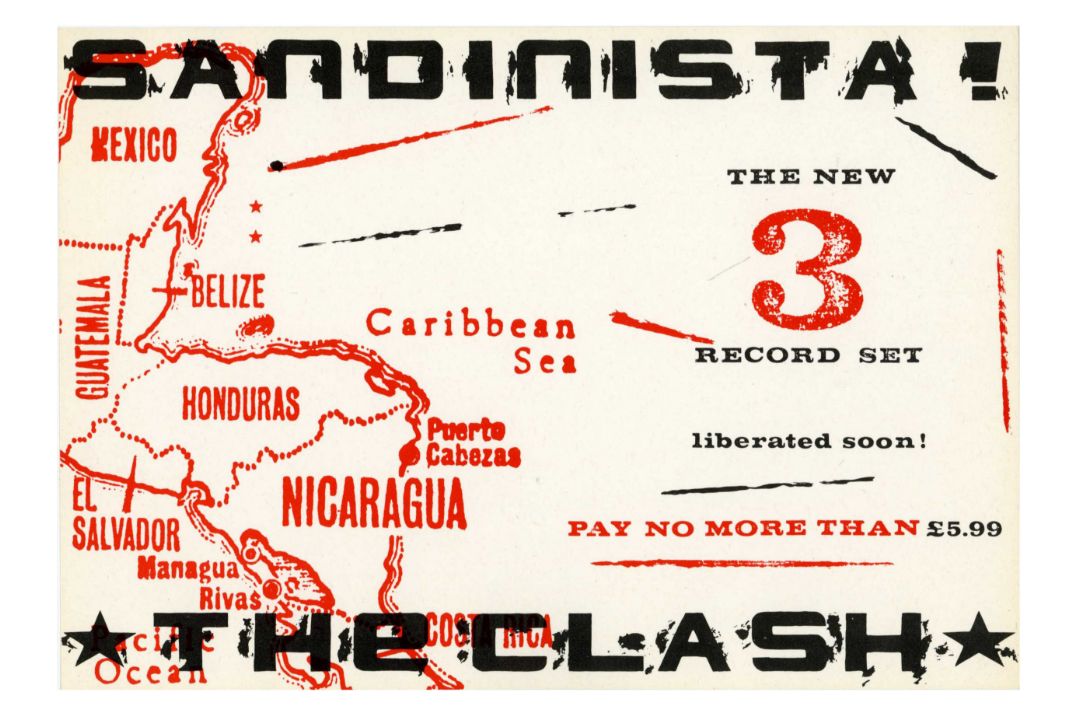 The Clash 1980 Sandinista Promotional Flyer (UK)