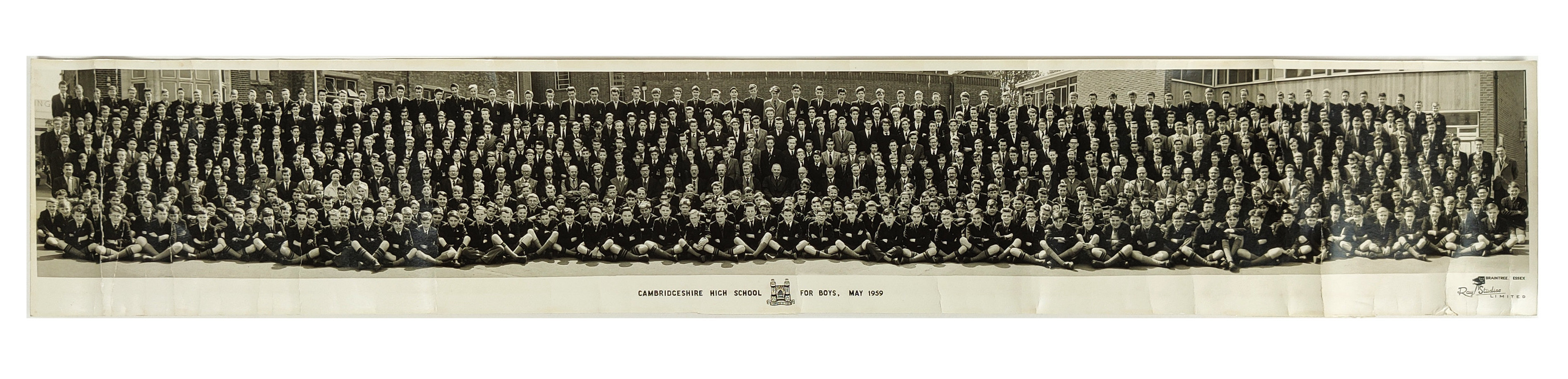 Syd Barrett, Rogers Waters & Storm Thorgerson 1959 Cambridgeshire High School Photograph (UK)