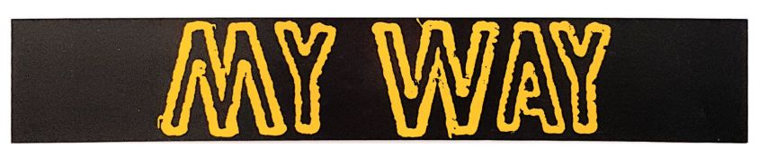 Sex Pistols Sid Vicious 1978 My Way Promotional Banner (UK)