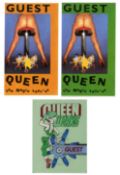 Queen 1980s Tour Unused Guest Passes (UK)