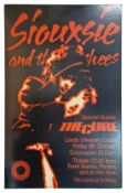 Siouxsie & The Banshees/The Cure 1979 Leeds University Concert Poster (UK)