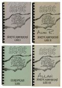 AC/DC 1990/1991 The Razors Edge Tour Itineraries (USA/Europe)
