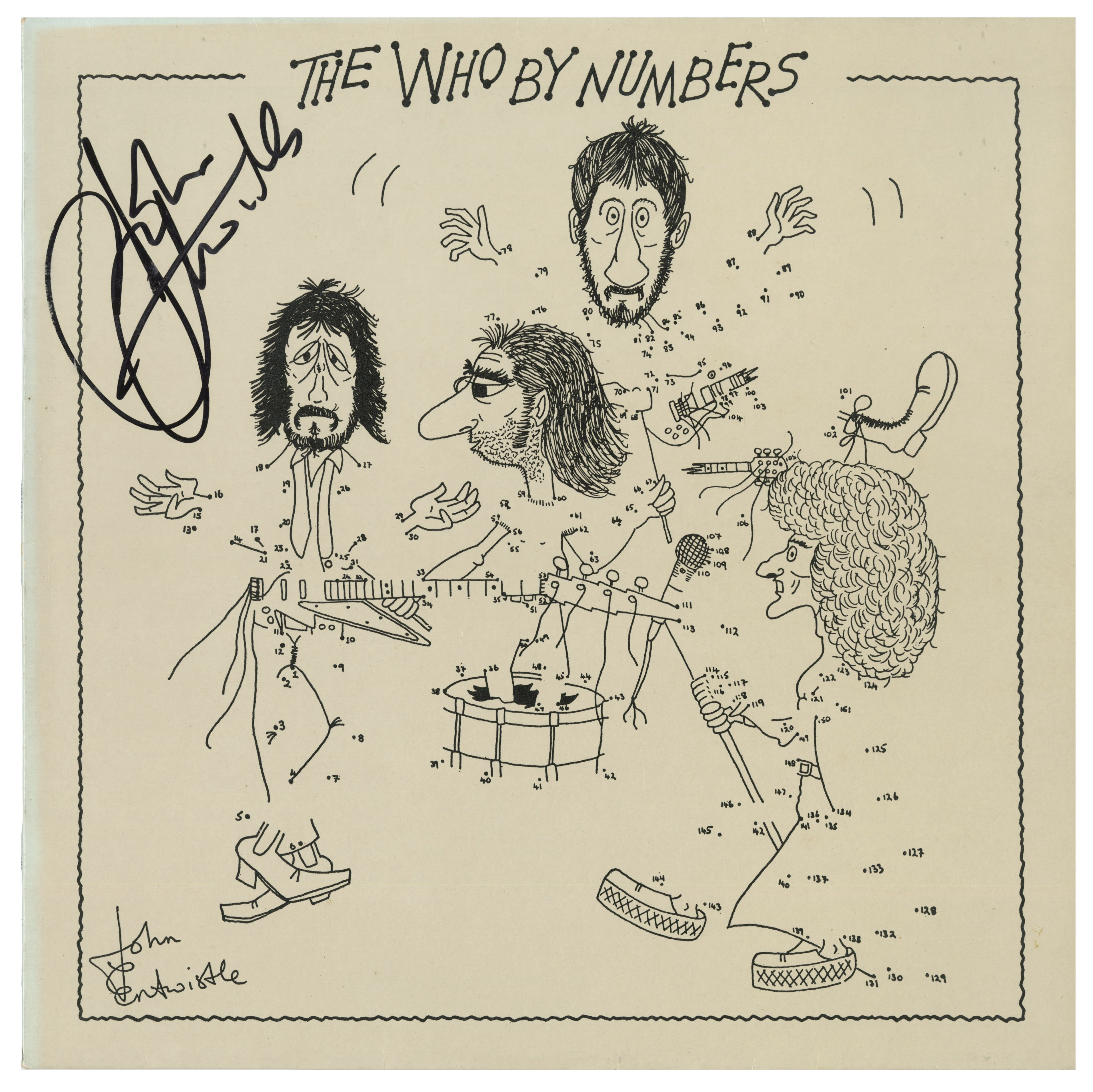 John Entwistle Signed The Who By Numbers LP (UK)